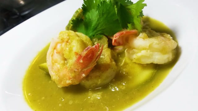 Camarones Salsa Verde.