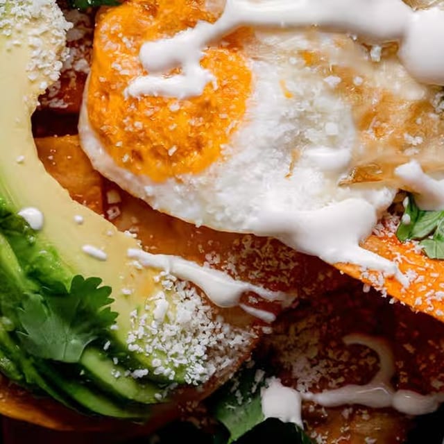 Lunch Chilaquiles.