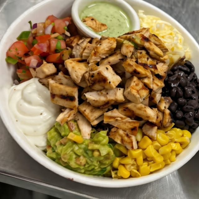 Chicken Burrito Bowl.