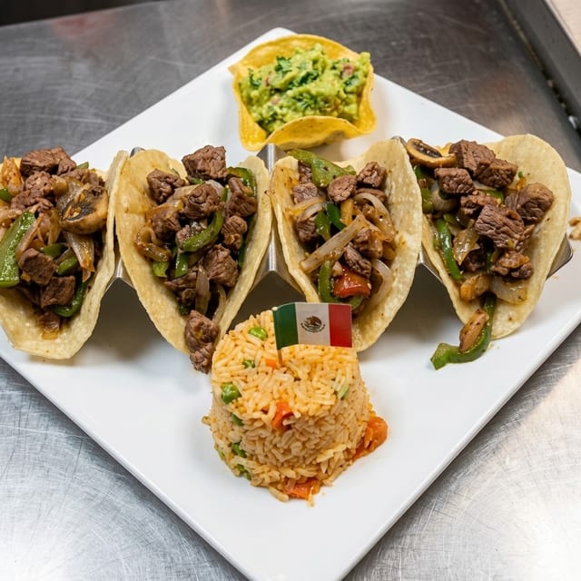 Tacos Al Carbon.