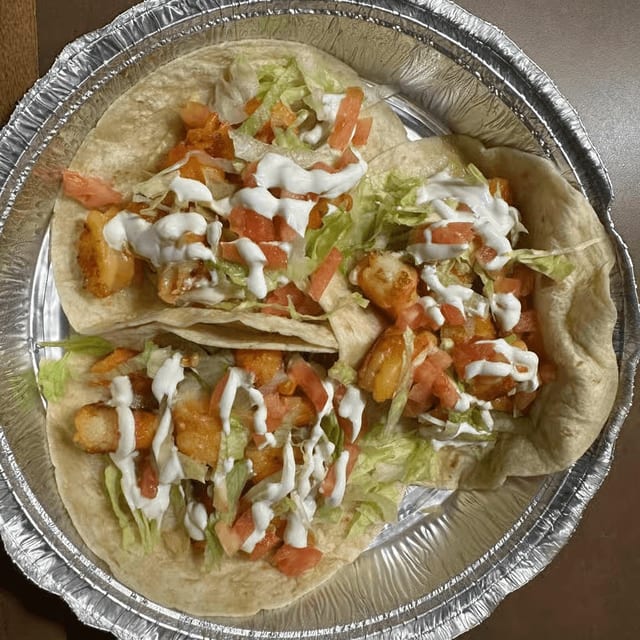 Tacos de Camarón.
