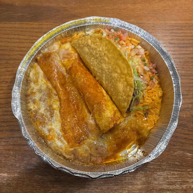 3. Taco, Burrito, and Enchilada Combo.