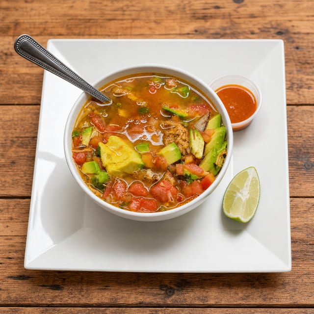 Lunch Sopa de Pollo.