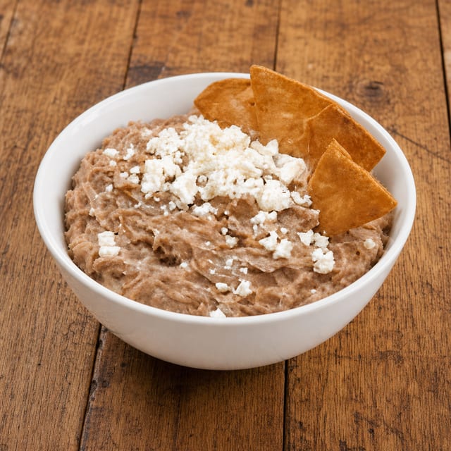Lunch Frijoles Refritos.