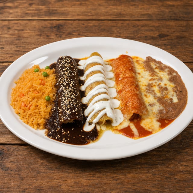 Enchiladas Bandera.