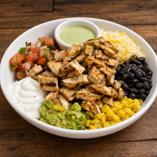 Chicken Burrito Bowl.